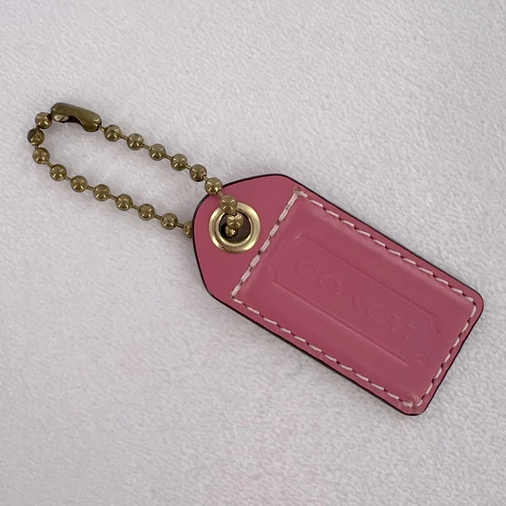Coach Pink Bag Tag - Picture 1 of 6